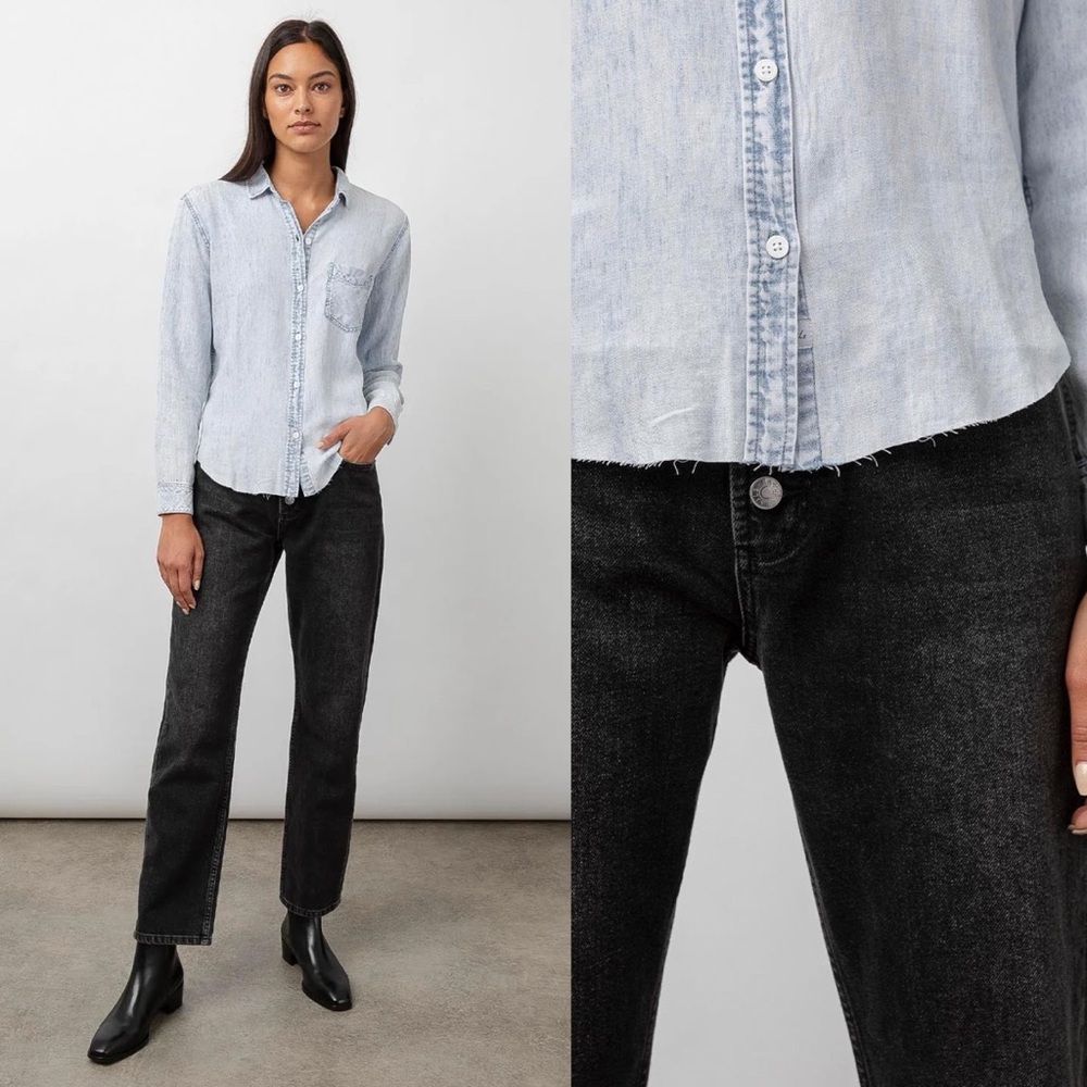 Rails Ingrid Raw Hem Button Down Shirt - image 2